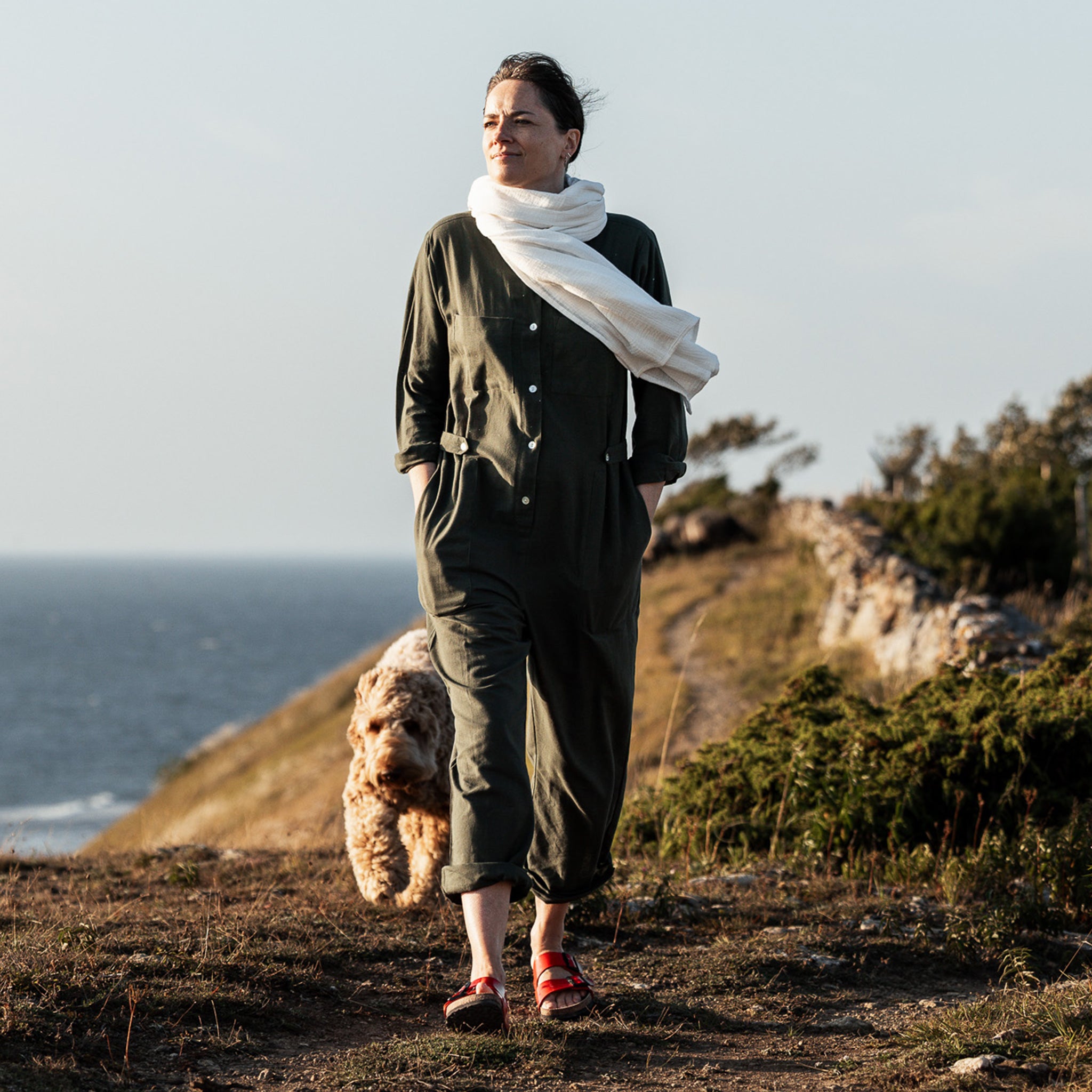 Cotton Overall – Olive Green