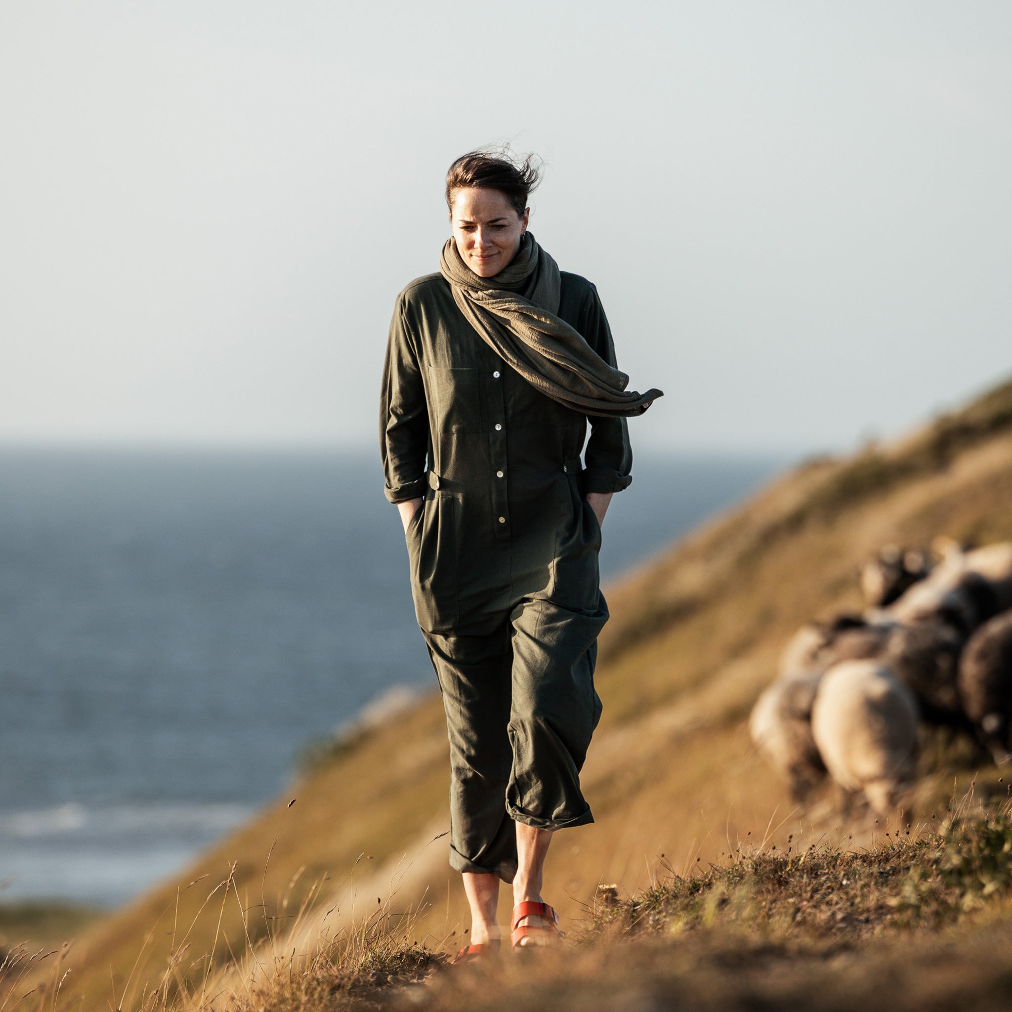 Cotton Overall – Olive Green