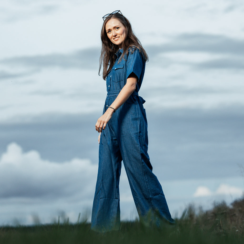 Denim Overall - Short Sleeve